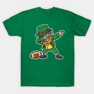 Dab dabbing leprechaun St. Patrick's day rugby T-Shirt